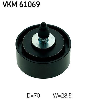 Galet enrouleur de courroie d'accessoire SKF ref. VKM 61069